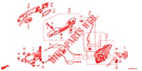 ACHTER PORTIER SLOTEN/BUITEN HENDEL  voor Honda CIVIC TYPE R 5 deuren 6-versnellings handgeschakelde versnellingsbak 2017
