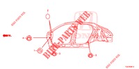 DOORVOERTULLE (LATERAL) voor Honda CIVIC TYPE R 5 deuren 6-versnellings handgeschakelde versnellingsbak 2017