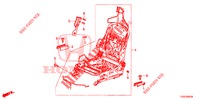 V. ZITTING COMPONENTEN (D.) (SIEGE REGLAGE MANUEL) (TYPE R) voor Honda CIVIC TYPE R 5 deuren 6-versnellings handgeschakelde versnellingsbak 2017