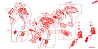 PEDAAL (LH) voor Honda CIVIC TOURER DIESEL 1.6 COMFORT 5 deuren 6-versnellings handgeschakelde versnellingsbak 2014