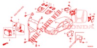 RADAR  voor Honda CIVIC TOURER DIESEL 1.6 COMFORT 5 deuren 6-versnellings handgeschakelde versnellingsbak 2014
