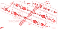 VOOR AANDRIJFAS/HALVE AS (DIESEL) (1.6L) voor Honda CIVIC TOURER DIESEL 1.6 COMFORT 5 deuren 6-versnellings handgeschakelde versnellingsbak 2014
