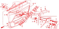 VOOR PORTIER VOERING (LH) voor Honda CIVIC TOURER DIESEL 1.6 COMFORT 5 deuren 6-versnellings handgeschakelde versnellingsbak 2014