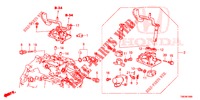 WISSELHENDEL (DIESEL) voor Honda CIVIC TOURER DIESEL 1.6 COMFORT 5 deuren 6-versnellings handgeschakelde versnellingsbak 2014
