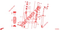 ACHTER SCHOK ABSORBEERDER  voor Honda CIVIC TOURER DIESEL 1.6 S 5 deuren 6-versnellings handgeschakelde versnellingsbak 2014