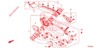 ACHTERKLEP VOERING/ ACHTER PANEEL VOERING(2DE)  voor Honda CIVIC TOURER DIESEL 1.6 S 5 deuren 6-versnellings handgeschakelde versnellingsbak 2014