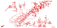 BEDIENINGSEENNEID (COMPARTIMENT MOTEUR) (1) (DIESEL) voor Honda CIVIC TOURER DIESEL 1.6 S 5 deuren 6-versnellings handgeschakelde versnellingsbak 2014
