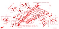 DAK VOERING  voor Honda CIVIC TOURER DIESEL 1.6 S 5 deuren 6-versnellings handgeschakelde versnellingsbak 2014