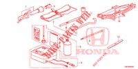 GEREEDSCHAP/KRIK  voor Honda CIVIC TOURER DIESEL 1.6 S 5 deuren 6-versnellings handgeschakelde versnellingsbak 2014