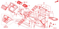 INSTRUMENTEN AFWERKING (COTE DE PASSAGER) (LH) voor Honda CIVIC TOURER DIESEL 1.6 S 5 deuren 6-versnellings handgeschakelde versnellingsbak 2014