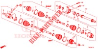 VOOR AANDRIJFAS/HALVE AS (DIESEL) (1.6L) voor Honda CIVIC TOURER DIESEL 1.6 S 5 deuren 6-versnellings handgeschakelde versnellingsbak 2014