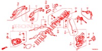 VOOR PORTIER SLOTEN/BUITEN HENDEL  voor Honda CIVIC TOURER DIESEL 1.6 S 5 deuren 6-versnellings handgeschakelde versnellingsbak 2014