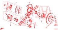 VOOR REM  voor Honda CIVIC TOURER DIESEL 1.6 S 5 deuren 6-versnellings handgeschakelde versnellingsbak 2014