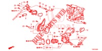 WATERPOMP/THERMOSTAAT (DIESEL) voor Honda CIVIC TOURER DIESEL 1.6 S 5 deuren 6-versnellings handgeschakelde versnellingsbak 2014