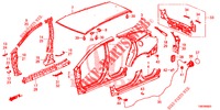 BUITEN PANELEN/ACHTER PANEEL  voor Honda CIVIC TOURER 1.8 LIFESTYLE 5 deuren 6-versnellings handgeschakelde versnellingsbak 2014