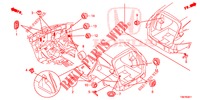 DOORVOERTULLE (ARRIERE) voor Honda CIVIC TOURER 1.8 LIFESTYLE 5 deuren 6-versnellings handgeschakelde versnellingsbak 2014