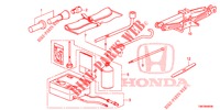 GEREEDSCHAP/KRIK  voor Honda CIVIC TOURER 1.8 LIFESTYLE 5 deuren 6-versnellings handgeschakelde versnellingsbak 2014