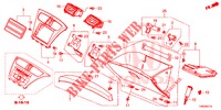 INSTRUMENTEN AFWERKING (COTE DE PASSAGER) (LH) voor Honda CIVIC TOURER 1.8 LIFESTYLE 5 deuren 6-versnellings handgeschakelde versnellingsbak 2014