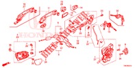 VOOR PORTIER SLOTEN/BUITEN HENDEL  voor Honda CIVIC TOURER 1.8 LIFESTYLE 5 deuren 6-versnellings handgeschakelde versnellingsbak 2014