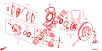 VOOR REM  voor Honda CIVIC TOURER 1.8 LIFESTYLE 5 deuren 6-versnellings handgeschakelde versnellingsbak 2014