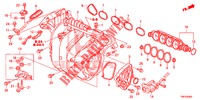 CARBURATEUR ISOLATIE/ INLAAT SPRUITSTUK  voor Honda CIVIC TOURER 1.8 EXECUTIVE 5 deuren 5-traps automatische versnellingsbak 2014