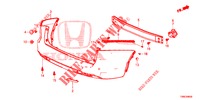 ACHTER BUMPER  voor Honda CIVIC TOURER DIESEL 1.6 COMFORT 5 deuren 6-versnellings handgeschakelde versnellingsbak 2015