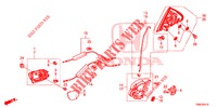 ACHTER PORTIER SLOTEN/BUITEN HENDEL  voor Honda CIVIC TOURER DIESEL 1.6 COMFORT 5 deuren 6-versnellings handgeschakelde versnellingsbak 2015