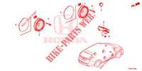 ANTENNE/LUIDSPREKER  voor Honda CIVIC TOURER DIESEL 1.6 COMFORT 5 deuren 6-versnellings handgeschakelde versnellingsbak 2015