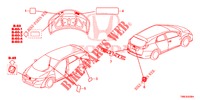 EMBLEMEN/WAARSCHUWINGSLABELS  voor Honda CIVIC TOURER DIESEL 1.6 COMFORT 5 deuren 6-versnellings handgeschakelde versnellingsbak 2015