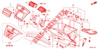 INSTRUMENTEN AFWERKING (COTE DE PASSAGER) (LH) voor Honda CIVIC TOURER DIESEL 1.6 COMFORT 5 deuren 6-versnellings handgeschakelde versnellingsbak 2015