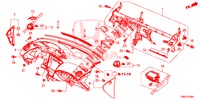 INSTRUMENTEN PANEEL BOVEN (LH) voor Honda CIVIC TOURER DIESEL 1.6 COMFORT 5 deuren 6-versnellings handgeschakelde versnellingsbak 2015
