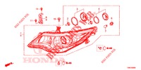 KOPLAMP  voor Honda CIVIC TOURER DIESEL 1.6 COMFORT 5 deuren 6-versnellings handgeschakelde versnellingsbak 2015
