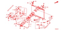 RADIATOR SLANG/RESERVETANK (DIESEL) voor Honda CIVIC TOURER DIESEL 1.6 COMFORT 5 deuren 6-versnellings handgeschakelde versnellingsbak 2015