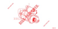 STARTMOTOR (DIESEL) (DENSO) voor Honda CIVIC TOURER DIESEL 1.6 COMFORT 5 deuren 6-versnellings handgeschakelde versnellingsbak 2015