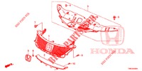 VOOR GRILLE/GIETWERK  voor Honda CIVIC TOURER DIESEL 1.6 COMFORT 5 deuren 6-versnellings handgeschakelde versnellingsbak 2015