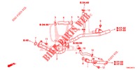 WATERSLANG/VERWARMING KANAAL (DIESEL) voor Honda CIVIC TOURER DIESEL 1.6 COMFORT 5 deuren 6-versnellings handgeschakelde versnellingsbak 2015
