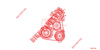 ALTERNATOR RIEM (DIESEL) voor Honda CIVIC TOURER DIESEL 1.6 EXECUTIVE 5 deuren 6-versnellings handgeschakelde versnellingsbak 2015