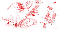 BEDIENINGSEENNEID (CABINE) (1) (LH) voor Honda CIVIC TOURER DIESEL 1.6 EXECUTIVE 5 deuren 6-versnellings handgeschakelde versnellingsbak 2015