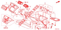 INSTRUMENTEN AFWERKING (COTE DE PASSAGER) (LH) voor Honda CIVIC TOURER DIESEL 1.6 EXECUTIVE 5 deuren 6-versnellings handgeschakelde versnellingsbak 2015