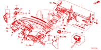 INSTRUMENTEN PANEEL BOVEN (LH) voor Honda CIVIC TOURER DIESEL 1.6 EXECUTIVE 5 deuren 6-versnellings handgeschakelde versnellingsbak 2015