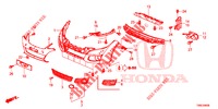 VOOR BUMPER  voor Honda CIVIC TOURER DIESEL 1.6 EXECUTIVE 5 deuren 6-versnellings handgeschakelde versnellingsbak 2015