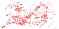 WISSELHENDEL (DIESEL) voor Honda CIVIC TOURER DIESEL 1.6 EXECUTIVE 5 deuren 6-versnellings handgeschakelde versnellingsbak 2015