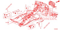 VLOERMAT/ISOLATOR  voor Honda CIVIC TOURER DIESEL 1.6 S 5 deuren 6-versnellings handgeschakelde versnellingsbak 2015
