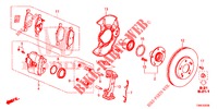 VOOR REM  voor Honda CIVIC TOURER DIESEL 1.6 S 5 deuren 6-versnellings handgeschakelde versnellingsbak 2015