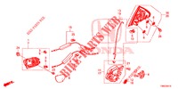 ACHTER PORTIER SLOTEN/BUITEN HENDEL  voor Honda CIVIC TOURER 1.8 COMFORT 5 deuren 5-traps automatische versnellingsbak 2015