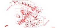 ACHTERKLEP VOERING/ ACHTER PANEEL VOERING(2DE)  voor Honda CIVIC TOURER 1.8 COMFORT 5 deuren 5-traps automatische versnellingsbak 2015