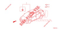 BEDRADINGSBUNDEL (6) (LH) voor Honda CIVIC TOURER 1.8 COMFORT 5 deuren 5-traps automatische versnellingsbak 2015