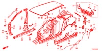 BUITEN PANELEN/ACHTER PANEEL  voor Honda CIVIC TOURER 1.8 COMFORT 5 deuren 5-traps automatische versnellingsbak 2015