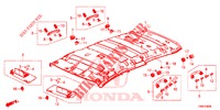 DAK VOERING  voor Honda CIVIC TOURER 1.8 COMFORT 5 deuren 5-traps automatische versnellingsbak 2015