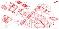 INSTRUMENTEN AFWERKING (COTE DE PASSAGER) (LH) voor Honda CIVIC TOURER 1.8 COMFORT 5 deuren 5-traps automatische versnellingsbak 2015